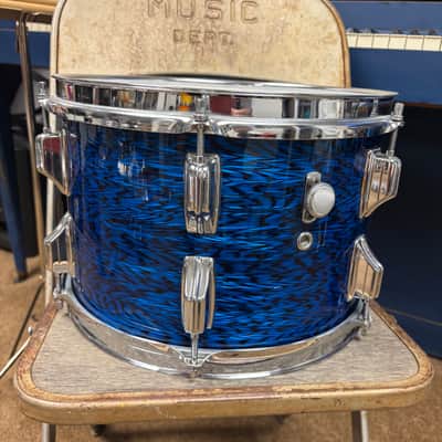 Rogers PowerTone 12" tom early 1970s - Blue Onyx NICE! image 2