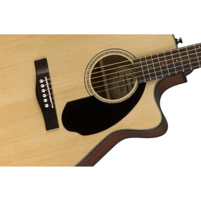 Fender CC-60SCE Concert Acoustic Electric Guitar - Walnut Fingerboard, Natural image 8