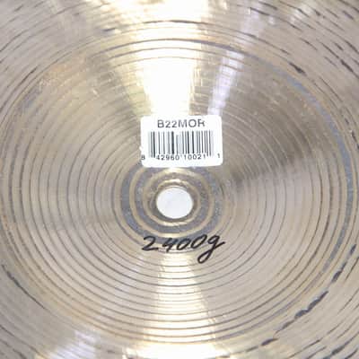 MEINL Byzance Jazz Monophonic Ride 22" 2400g B22MOR Meinl Ride Cymbal (08/04) image 8