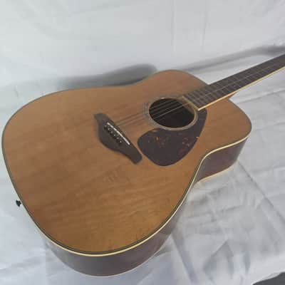 Yamaha FG730S Solid Top Brown Acoustic Guitar Natural Finish - Rosewood Back image 12