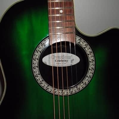 OVATION CC 028 ACOUSTIC/ELECTRIC GUITAR RARE EMERALD GREEN image 3