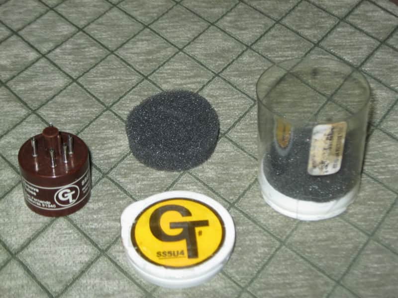 ONE (old stock) tube is in A+ shape Groove Tubes GT-SS5U4 Rectifier Tube (replaces 5UA tube rectifier) rectifier tube looks unused - but packaging has aging and imperfections image 1