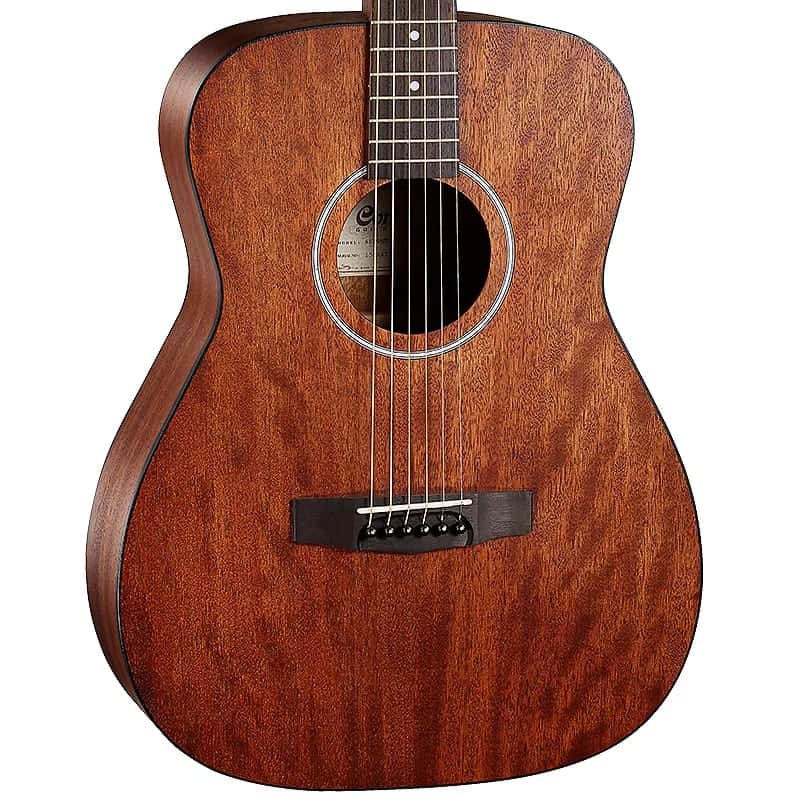 Cort AF510MOP Standard Series Concert Body All Mahogany 6-String Acoustic Guitar - (B-Stock) image 1
