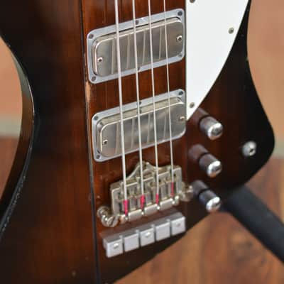 Greco TB1100 Thunderbird Bass 1980 Sunburst with Gator Case image 19
