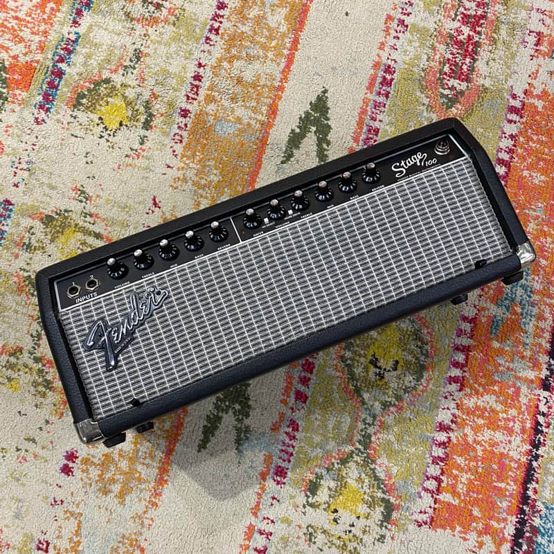 Fender Stage 100watt Solid State Amplifier Head Black/Silver image 1