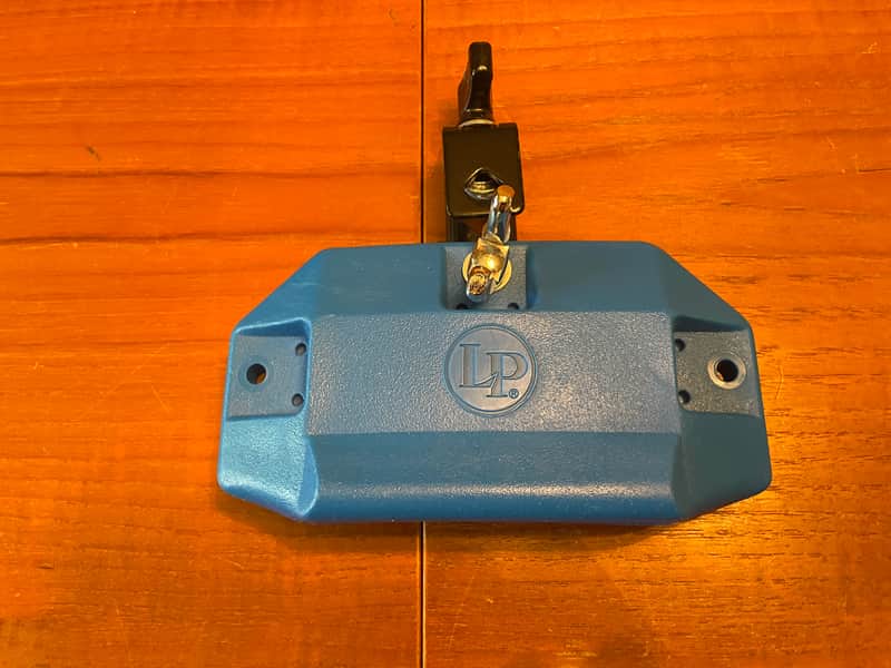 Latin Percussion LP1205 High-Pitched Jam Block  (Blue) with Bracket 2010s - Blue image 1
