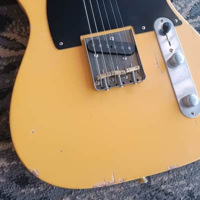 Nash T-52 - Boat V Neck - Lollar Pickups - 2005 - Light Aging Butterscotch Blonde image 7