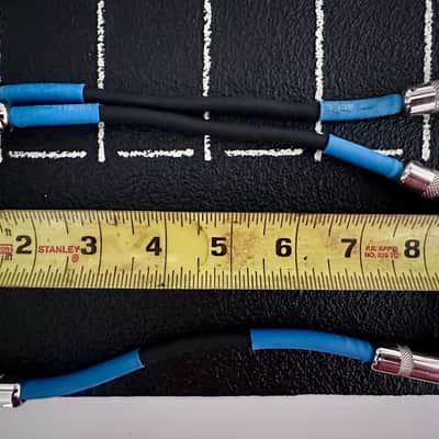 Three (3) Live Wire EG06LL Advantage Series 1/4" TS Right-Angle to Right-Angle Instrument Cable 2010s - Black image 1