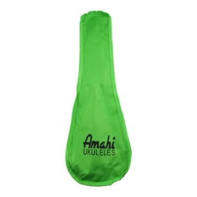 Amahi Jelly Bean Soprano Ukulele w/Gig Bag | Sour Apple Green image 2