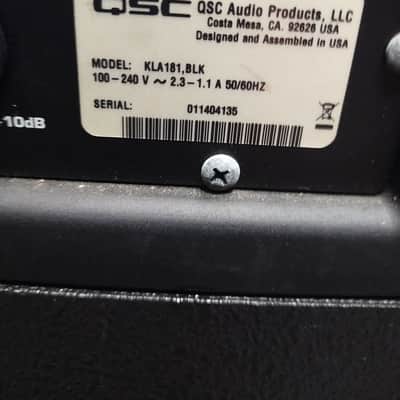 QSC KLA181 KLA Series 18" Powered Subwoofer Speaker 2010s - Black image 4