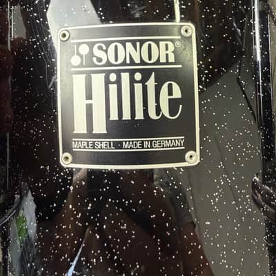 Sonor Hilite drum set Early 1990s - Black diamond, chrome hardware Bild 7