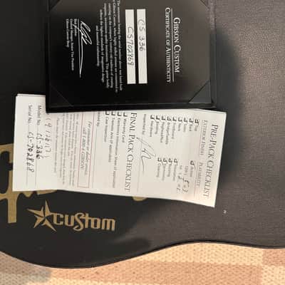 Gibson Custom Shop CS-336 Mahogany P-90 2017 TV Black image 5