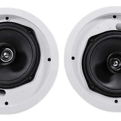 (2) Control 26C 6.5" 150 Watt In-Ceiling White Home Theater Speakers 16-ohm image 3
