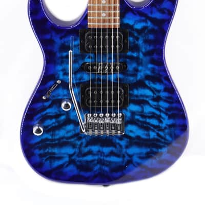 Ibanez GIO GRX70QAL Lefty Electric Guitar - Transparent Blue Burst image 1