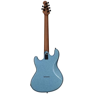 Sterling by Music Man Ryan "Fluff" Bruce StingRay Electric Guitar, Amana Boat Blue image 6