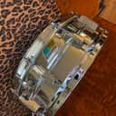 Ludwig 1969 400 Supraphonic 5x14" 10-Lug Aluminum Snare Drum with Pointed Blue/Olive Badge 1969