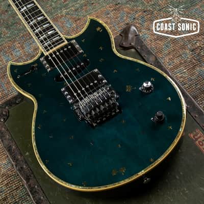1999 Yamaha SG-T2 Masayoshi Takanaka Signature Model, transparent blue, with case image 7