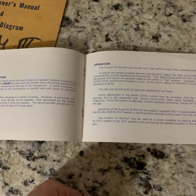 Kustom Monitor Amp Owners Manual & More 70’s image 6