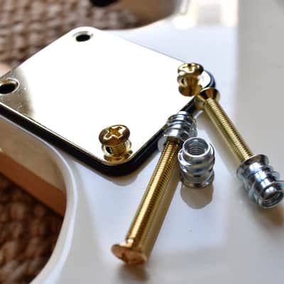 Nectite Machine Screws and Threaded Inserts for Bolt-On Necks Stainless Steel imagen 1