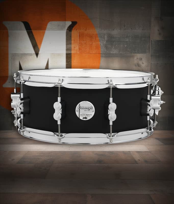 PDP Concept Maple 5.5x14 Satin Black FinishPly Snare (PDCM5514SSBK) image 1