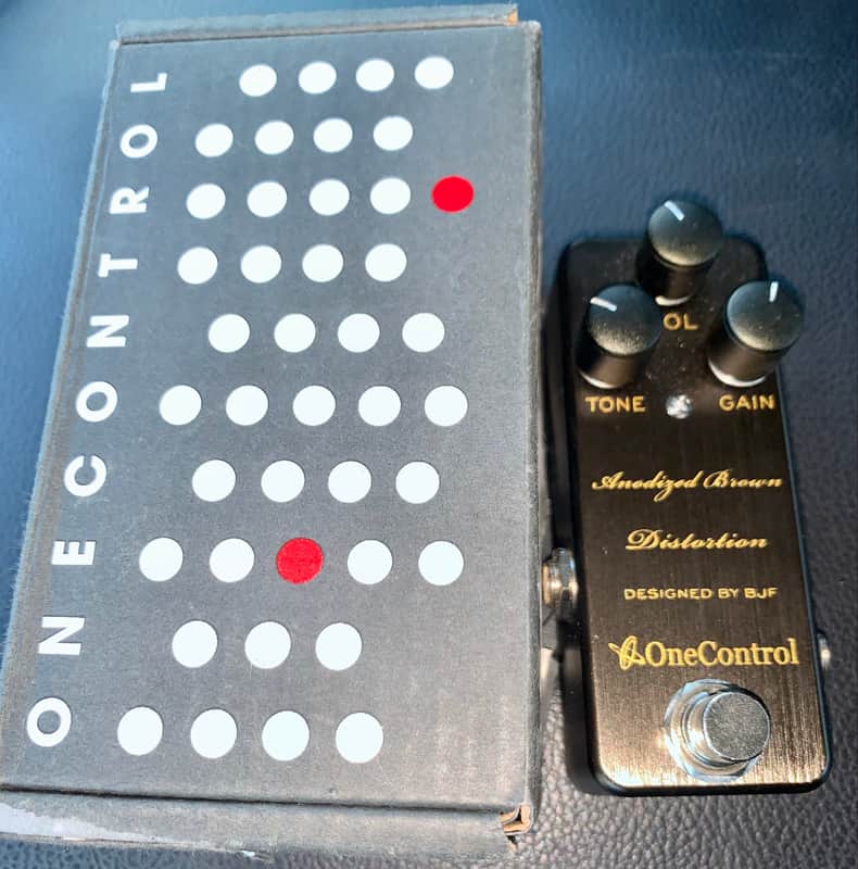 One Control Andized Brown Distortion Guitar effects pedal image 1