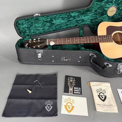 Guild 2024 USA D-40 Standard Natural Vintage Gloss Dreadnought Case 2024 - natur image 14