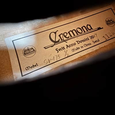Cremona SV-175 1/2 Violin Outfit with Bow and Deluxe Hard Case (2007) image 2
