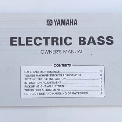 Yamaha Electric Bass Original Owner's Manual + Guarantee Booklet - Vintage Case Candy image 3