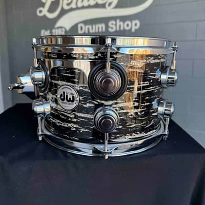 DW Collector's Maple VLT 7x10 Rack Tom in Black Oyster Glass FinishPly with Chrome Hardware (Rm 4) image 3