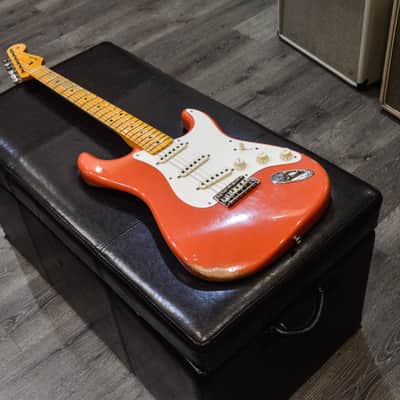 Fender Limited Edition Custom Shop '57 Strat Relic - Aged Tahitian Red image 12