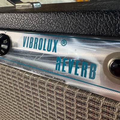 1976 Fender Vibrolux Reverb Vintage 1970s CBS Silverface Made In USA 2x10 Tube Combo Amplifier W/ Original Footswitch & Cover! image 7