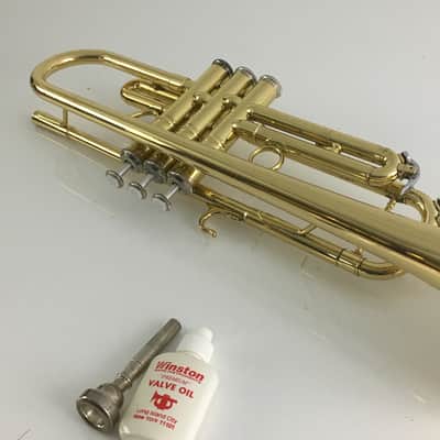Vintage E.M Winston Brass Trumpet 475LTH Rare Original Band Brass Instrument Boston Massachusetts image 9