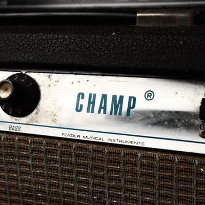 Vintage 70s Fender Champ Silverface Tube Amp image 2