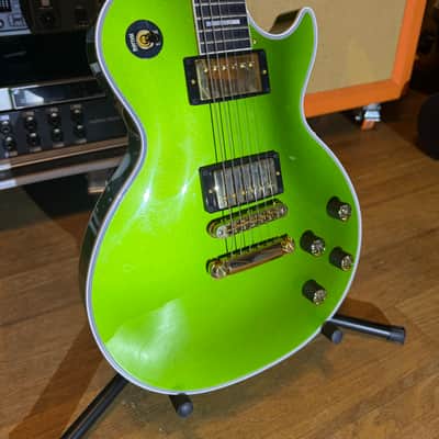 Gibson Custom Shop Made 2 Measure Les Paul Custom w/ Ebony Fingerboard Gloss Gecko Green Sparkle image 7