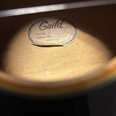 1975 Guild F50 Bld Blonde Jumbo Acoustic w/OHSC image 21