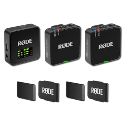 Rode Wireless GO (Gen 3) Compact Wireless Microphone System with 2x MagClip GO Magnetic Mounting Clips image 1
