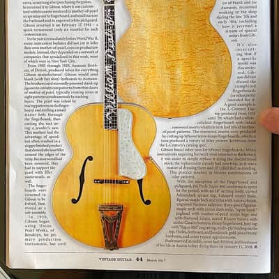 Gibson Super 400N Special Order 1940 - a very rare 1 of a kind Documanted Big Blonde Bad Boy ! image 21