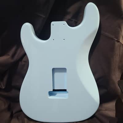 Premium Finished Stratocaster Body Daphne Blue, Free Shipping image 3