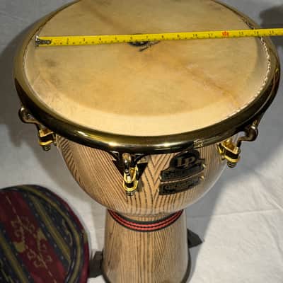 Latin Percussion LP807Z-AW Galaxy Giovanni Series 12.5" Ash Tumba with Comfort Curve 2 Rims, Gold Tone Hardware 2010s - Natural image 3