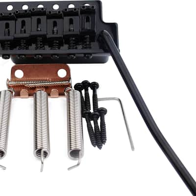 Tremolo Bridge Vintage Bent Steel Saddles and Zinc Block Compatible with Start Electric Guitar image 2
