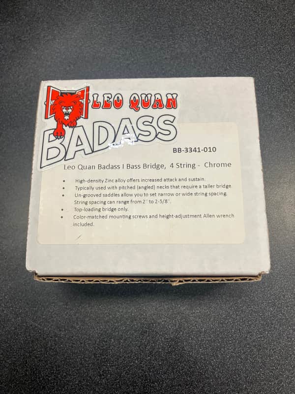 Leo Quan Badass I Bass Bridge, 4 String - Chrome image 1