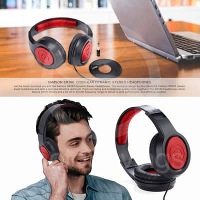 Guitar Studio Bundle Including Tascam GB-10 - USB Guitar/Bass Trainer/Recorder + Samson SR 550 Over-Ear Studio Headphones + Samson Meteor Mic USB Studio Microphone + Auxiliary Cable image 17
