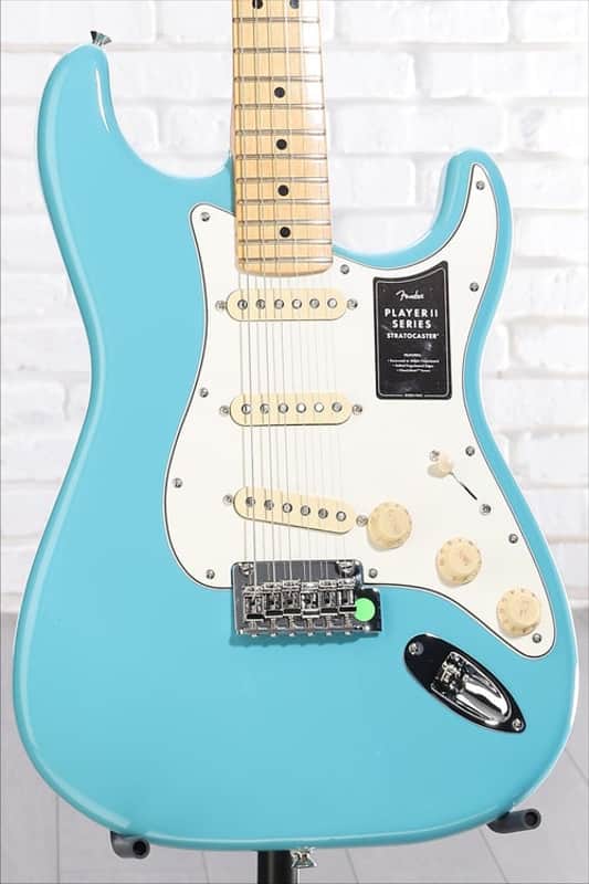 Fender Player II Stratocaster Electric Guitar - Aquatone Blue with Maple Fingerboard (StratP2MABd1) image 1