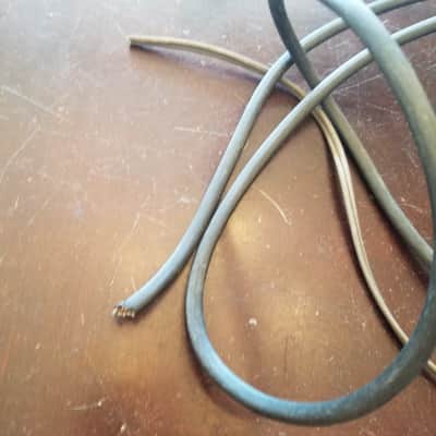 Lectroloid one (1) 117V Power Cord Electric Cable cut Silvertone, Webcor Vintage non-polarized black, grey 1940s-1960s image 6