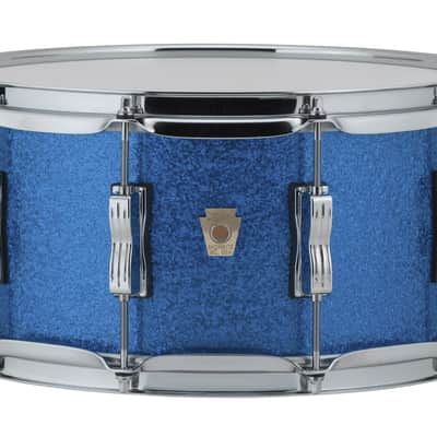 Ludwig *Pre-Order* Classic Maple 5x14" Blue Sparkle Kit Snare Drum Made in USA Special Order Authorized Dealer image 1