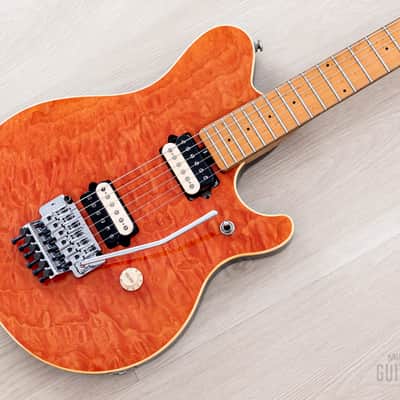 1997 Ernie Ball Music Man Axis EX Translucent Orange Quilt Top, EVH image 1