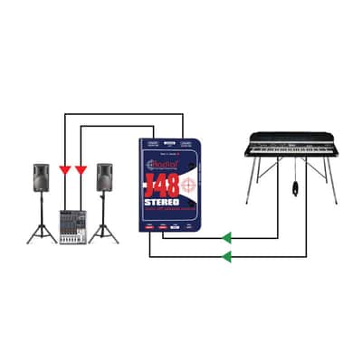 Radial J48 Stereo Phantom Powered Active Direct Box image 2