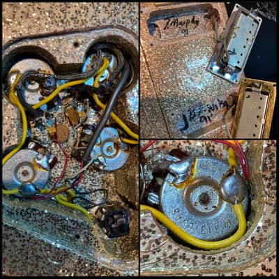 Gibson Custom Shop Original Firebird V 1 of 1 Gold Sparkle NAMM 1991 Owned by G.E. Smith / Signed & Dated by Tom Murphy w/OHSC image 16