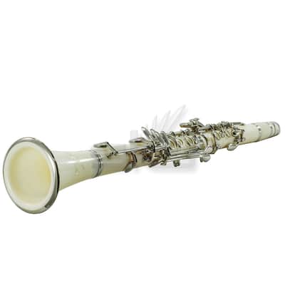 SKY Music High Quality Bb White Clarinet Package Nickle Silver Keys German Style image 2