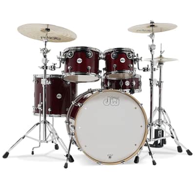 DW Design Series 4-piece Shell Pack - Cherry Stain image 8